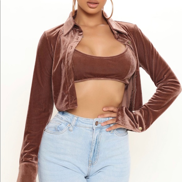 Fashionnova crop top set - Picture 2 of 4